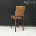 New design furniture antique velvet leather bar chair